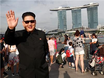 شبيه الزعيم الكوري الشمالي هاوارد إكس - صورة من رويترز