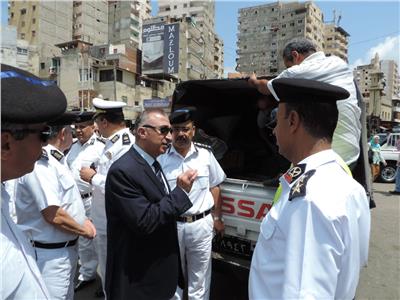 ضبط 134 توك توك و72 مكبر صوت في حملة أمنية بالإسكندرية