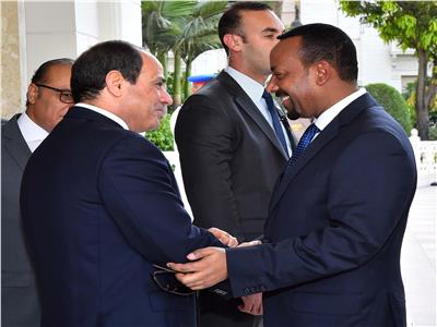 الرئيس السيسي مع رئيس الوزارء الثيوبي أبي أحمد علي