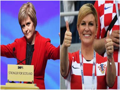 رئيسة كرواتيا ورئيسة وزراء اسكتلندا
