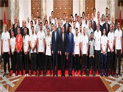 الرئيس يكرم أبطال مصر في دورة ألعاب البحر المتوسط  
