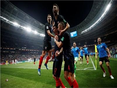 فرحة كرواتية بهدف الفوز على إنجلترا