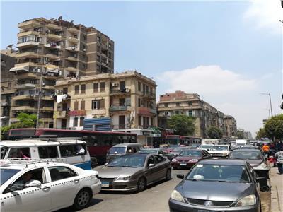 شلل مروري في رمسيس وشارع شبرا بسببشلل مروري