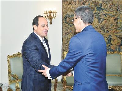 الرئيس السيسي وياسر رزق - أرشيفية