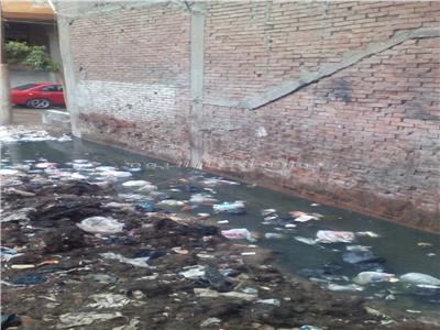 مياه الصرف الصحي تهدد حياة 32مواطن في المنصورة
