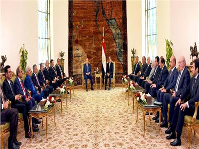 لقاء الرئيس عبد الفتاح السيسي ونظيره اليمني