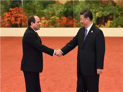 الرئيس المصري عبد الفتاح السيسي والرئيس الصيني شي جين بينج