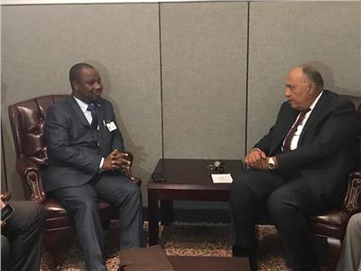 سامح شكري وزير الخارجية، إيزيكيال نيبيجيرا وزير خارجية بوروندي