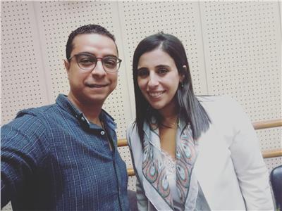 اللبنانية كارلا رميا مع محرر بوابة أخبار اليوم