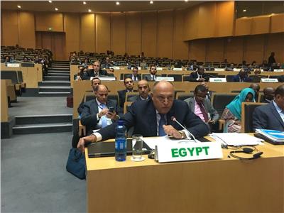 وزير الخارجية يشارك في جلسة اعتماد مقررات الاجتماعات التمهيدية للقمة الأفريقية الاستثنائية