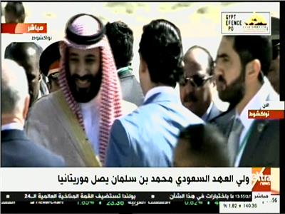 الرئيس الموريتاني يستقبل ولي العهد السعودي محمد بن سلمان 
