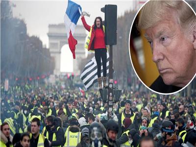 ترامب استغل احتجاجات فرنسا للمطالبة بإلغاء اتفاقية المناخ