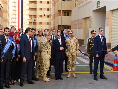 الرئيس السيسي خلال افتتاح مشروع بشاير الخير 2