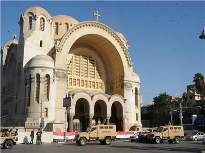 انتشار عناصر القوات المسلحة والشرطة لتأمين الكنائس