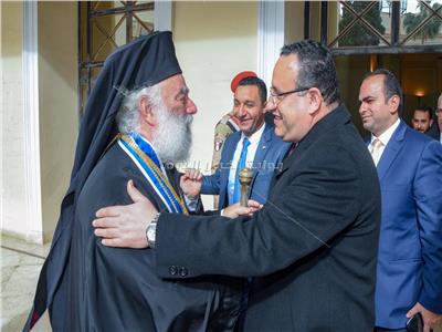 محافظ الإسكندرية يشارك في احتفالات عيد الغطاس لطائفة الروم الأرثوذكس اليونانية 