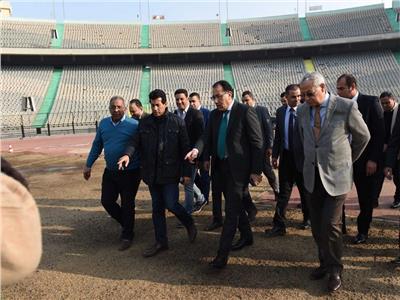د.مصطفى مدبولي يتابع استعدادات استاد القاهرة لتنظيم بطولة أمم أفريقيا