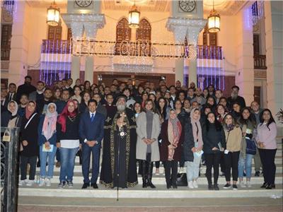 وزارة الهجرة تنظم لقاء لوفد من شباب المصريين بالخارج مع البابا تواضروس 