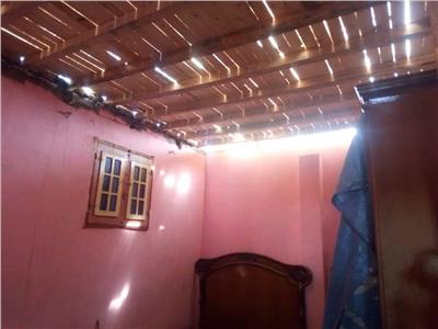 سقف منازل بالاخشاب ضمن مبادرة حياة كريمة 