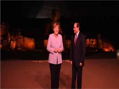 الرئيس عبد الفتاح السيسي مع  المستشارة الألمانية  أنجيلا ميركل