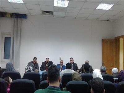 البهنساوي متحدثا خلال تأبين مصطفى بلال بنقابة الصحفيين