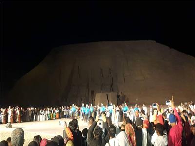 ٢٠ دولة يشاركون فى احتفالات ابو سمبل قبل تعامل الشمس على رمسيس