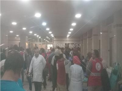 حريق محطة مصر| إقبال كبير من المواطنين للتبرع بالدم لمصابي الحادث