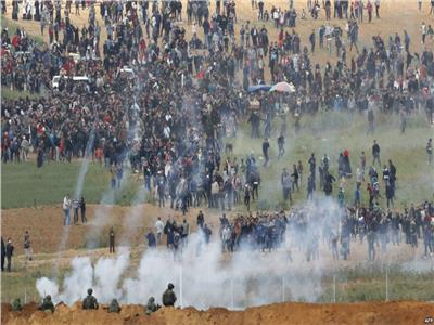 صورة أرشيفية من احتجاجات غزة