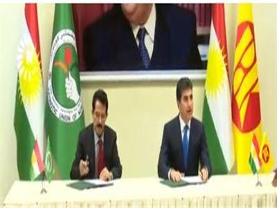 الديمقراطى والاتحاد الوطنى يوقعان اتفاقاً سياسياً شاملاً بكردستان