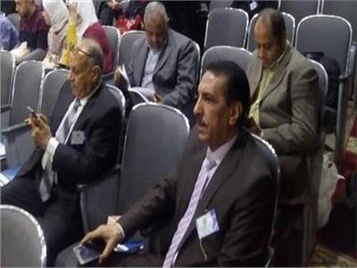 نقيب المهندسين بأسيوط عبد الحكيم عليان والأمين العام المهندس هيثم نصر في المؤتمر
