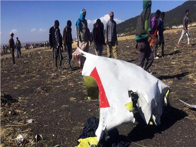 صورة من حادث الطائرة الإثيوبية 