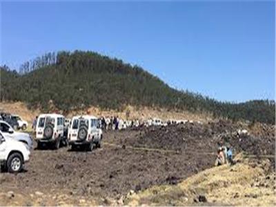 صورة من حادث الطائرة الإثيوبية 