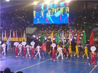  رفع علم انطلاق أولمبياد الأول لشباب الجامعات الإفريقية