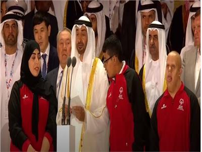 محمد بن زايد يعلن افتتاح الألعاب العالمية للأولمبياد الخاص أبوظبي 2019