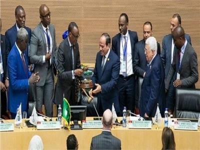 السيسي أثناء تسلمه رئاسة الاتحاد الأفريقي (أرشيفية) 