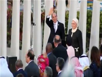 الرئيس عبد الفتاح السيسي، وزوجته