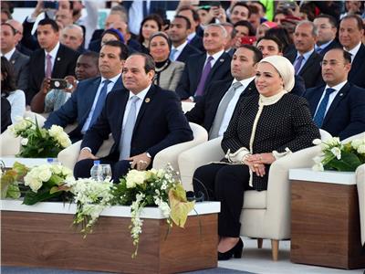 الرئيس السيسي خلال حفل انطلاق الملتقى