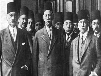 الزعيم سعد زغلول ورفاقه من قيادات ثورة ١٩١٩