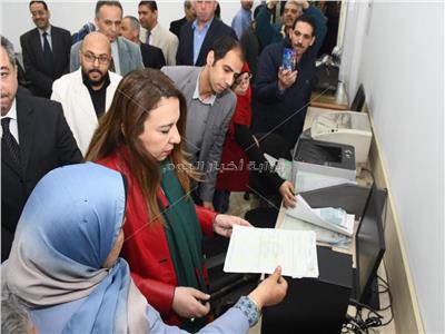 افتتاح أعمال تطوير مكتب شهر عقاري جنوب القاهرة 