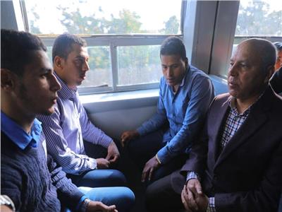وزير النقل كامل الوزير في قطار المناشي