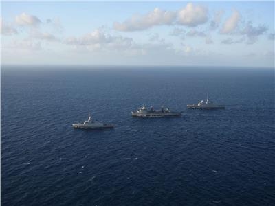 البحرية المصرية والفرنسية تنفذان تدريب بحرى عابر بنطاق البحر المتوسط 