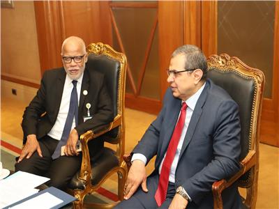 جانب من لقاء وزير القوى العاملة مع محمد يتيم وزير الشغل بالمملكة المغربية