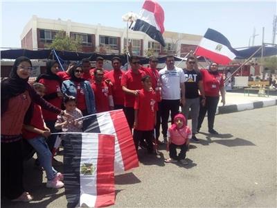 أعضاء مكتب ذوى القدرات والهمم بجنوب سيناء  يشاركون فى استفتاء التعديلات الدستورية 