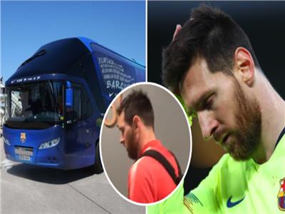 ميسي يتخلف عن حافلة برشلونة 