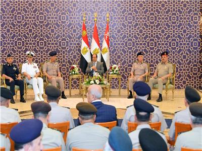 لقاء الرئيس عبد الفتاح السيسي بكبار قادة القوات المسلحة