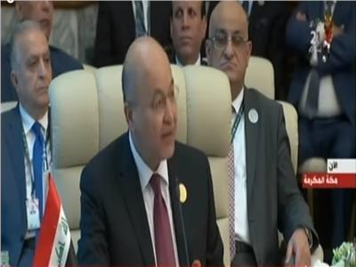 الرئيس العراقي : الأزمة الإقليمية ربما تقود إلى حرب