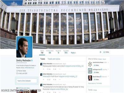 حساب رئيس الوزراء الروسي «دميتري ميدفيديف» على تويتر