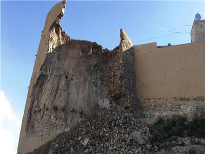 انهيار قلعة أفغانية أثرية 