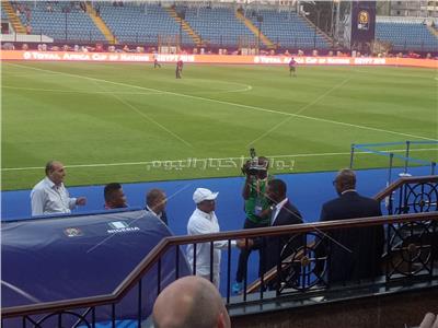 إمم أفريقيا2019|رئيس الاتحاد الأفريقي "كاف" صامويل ايتول مشاهدة مباراة نيجيريا وبوروندي