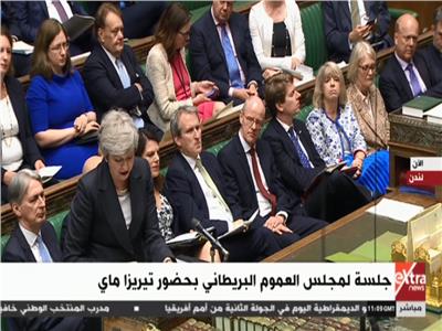 جلسة لمجلس العموم البريطاني بحضور تيريزا ماي