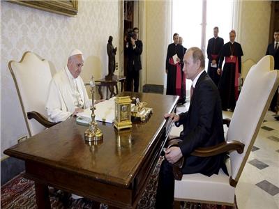 فلاديمير بوتين والبابا فرانسيس